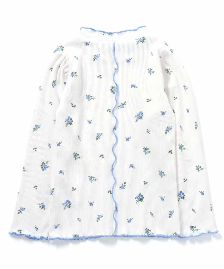 日本童裝|荷葉邊領羅紋T恤