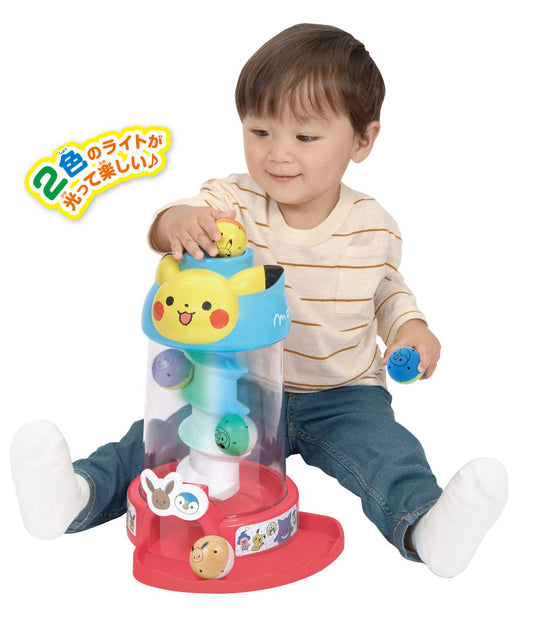 日本直送|Monpoké 聲光滾球比卡超塔|訓練專注力與手眼協調|益智玩具