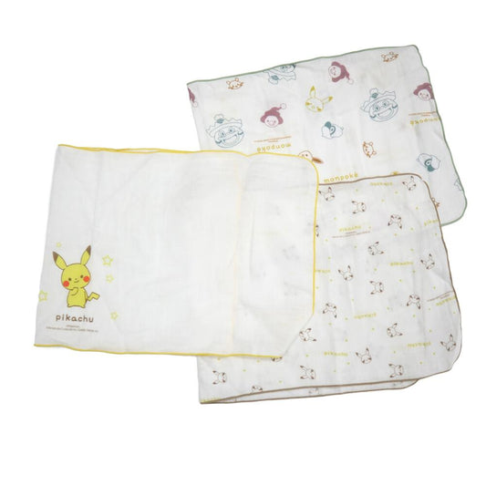 日本直送|Monpoke嬰兒沐浴紗巾套裝8入