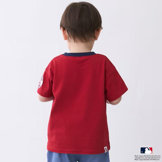 日本童裝|Petit Main MLB 徽章T恤