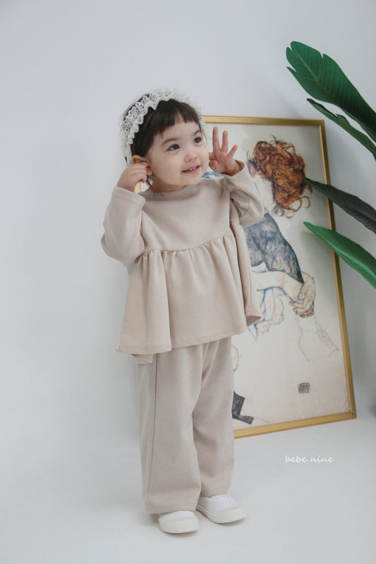 韓國童裝|簡約娃娃裝休閒套裝 BN16