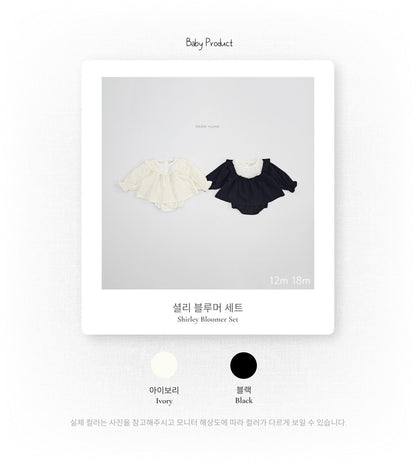 韓國童裝｜立體波點蕾絲套裝 BN08