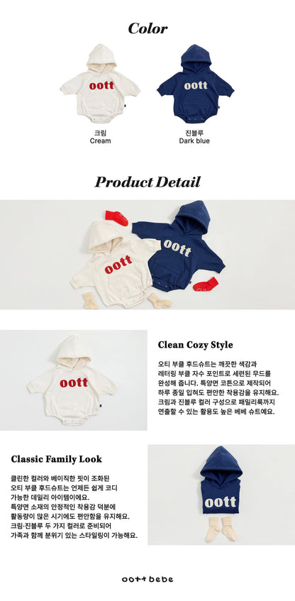 包含產品顏色選項（Cream/Dark Blue）、模特兒穿搭示意以及韓文產品特點說明的長條圖。