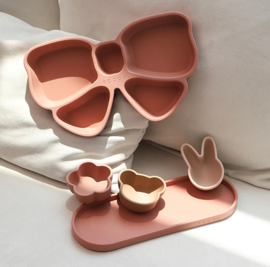 韓國製Rocou 頂級白金矽膠經典5件組｜送給寶貝最安心的見面禮