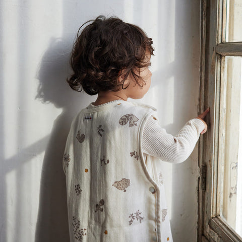 日本製｜10mois minori 棉質天絲三層紗布睡衣 Baby Size