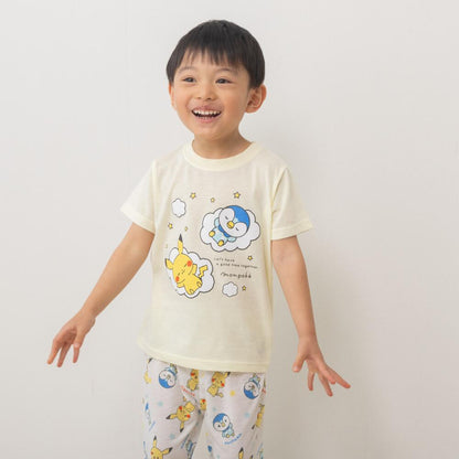 2026 新品｜Monpoke 長袖前開睡衣+短袖T恤套裝