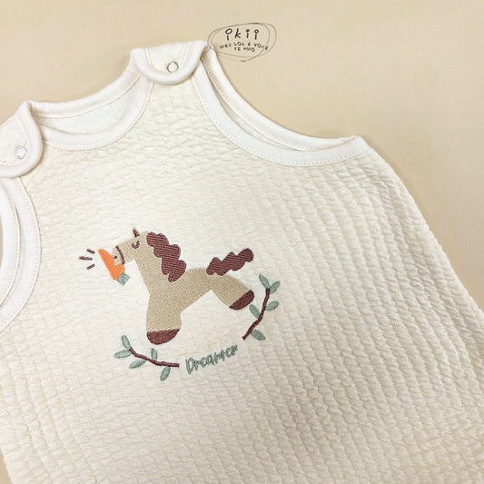 韓國童裝｜馬仔刺繡睡袋 IK03
