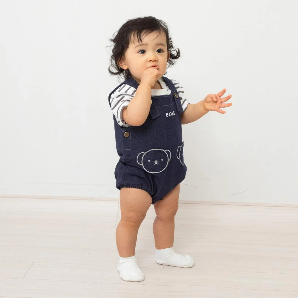 2026春夏新品｜Miffy牛仔包屁背帶褲-Boris