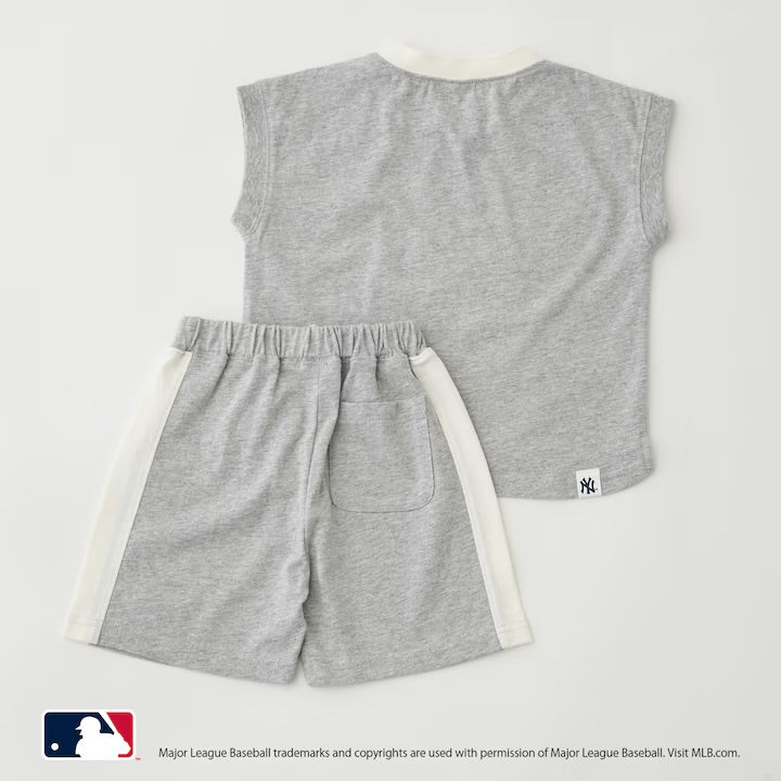 日本童裝｜Petit Main MLB無袖套裝