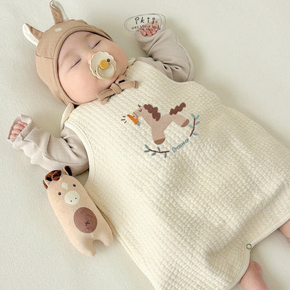 韓國童裝｜馬仔刺繡睡袋 IK03