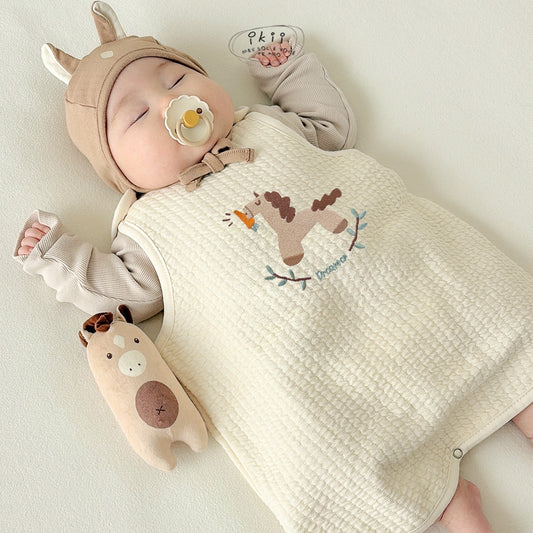 韓國童裝｜馬仔刺繡睡袋 IK03