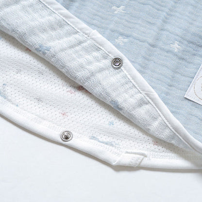日本製｜10mois PATTO MOTTO COOL minori 兒童睡袋（附網面) Blue House