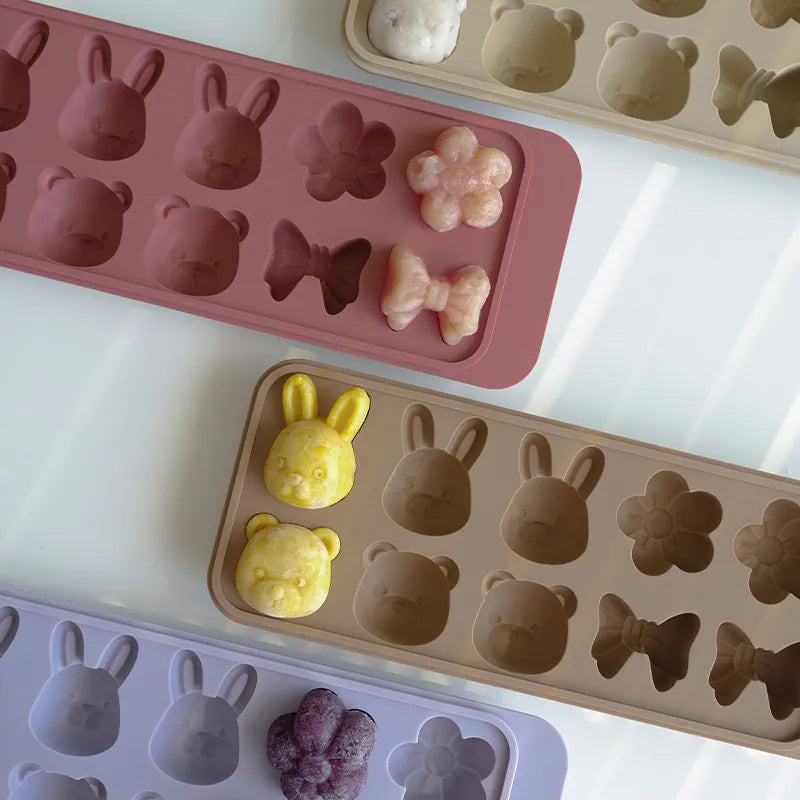 韓國製ROCOU鉑金矽膠副食品造型分裝盒｜加固必備