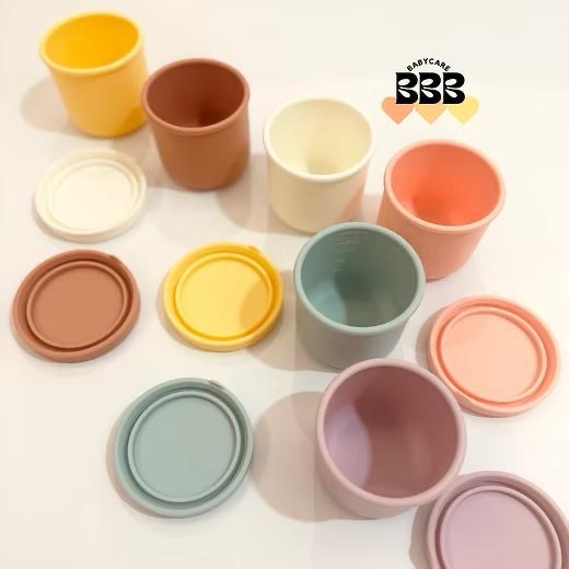 [預購] BBB Babycare寶寶矽膠圓形食物儲存盒
