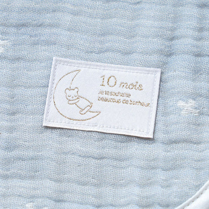 日本製｜10mois PATTO MOTTO COOL minori 嬰兒睡袋（附網面）Blue House