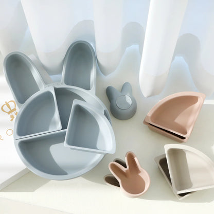韓國製｜ROCOU副食品分隔盤—兔兔專用款🐰
