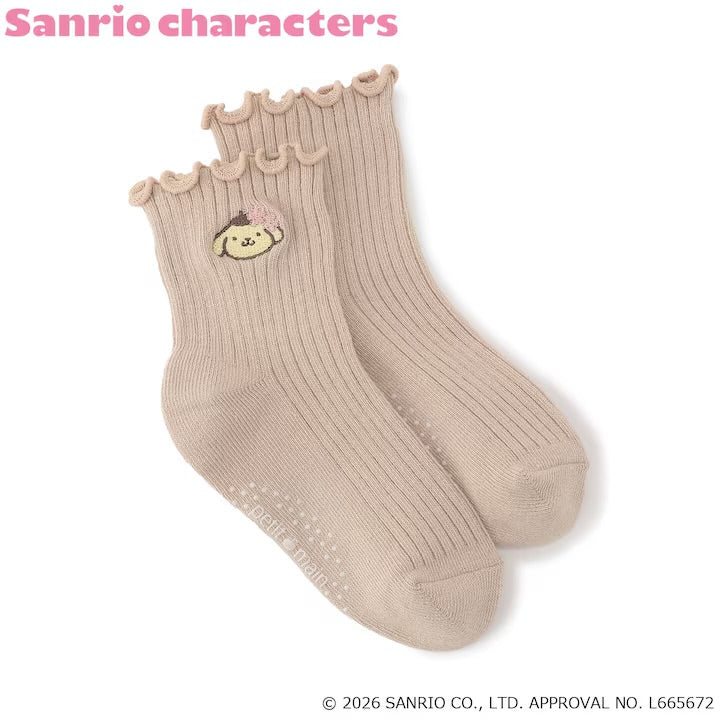 日本童裝｜Petit Main Sanrio刺繡防滑襪仔｜4款可選