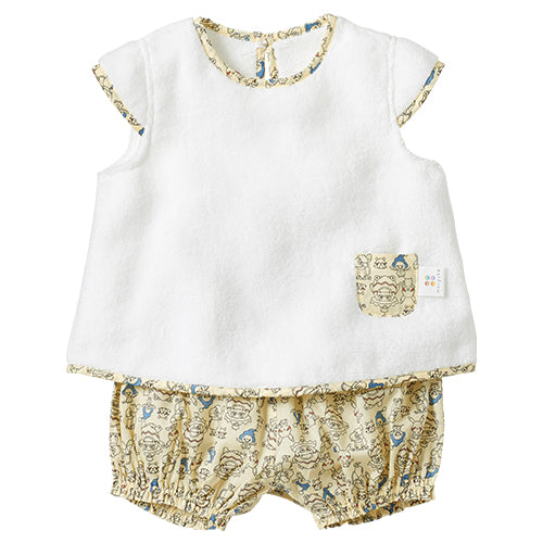 日本直送｜Monpoke印花保暖背心套裝｜100%純棉｜