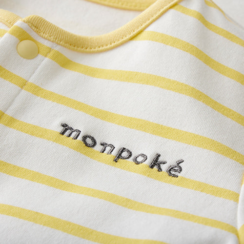日本直送｜Monpoké 條紋純棉連身衣（70-80cm）