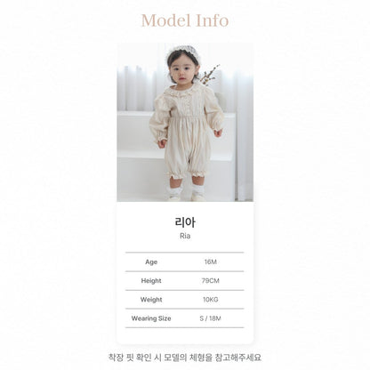 韓國童裝｜立體波點蕾絲套裝 BN08