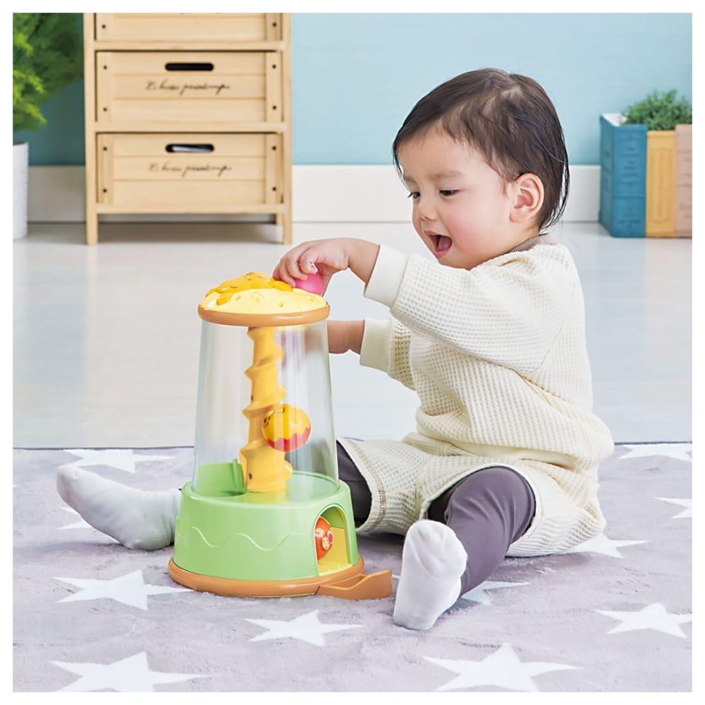 日本玩具｜Disney 2way小熊維尼滾球塔