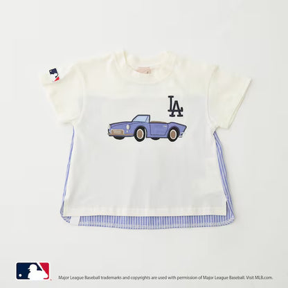 日本童裝｜Petit Main MLB汽車貼花T裇