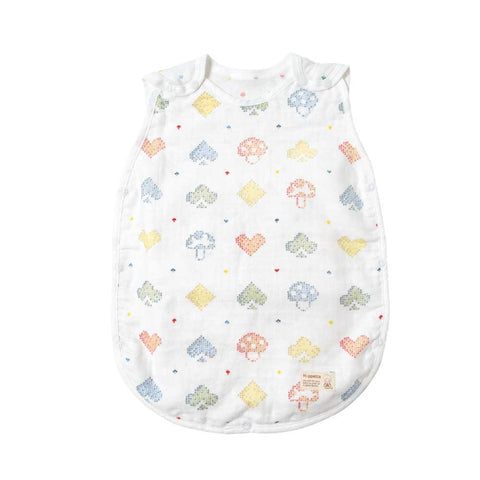 日本製｜10mois PATTO MOTTO COOL minori 兒童睡袋（附網面) Mushroom