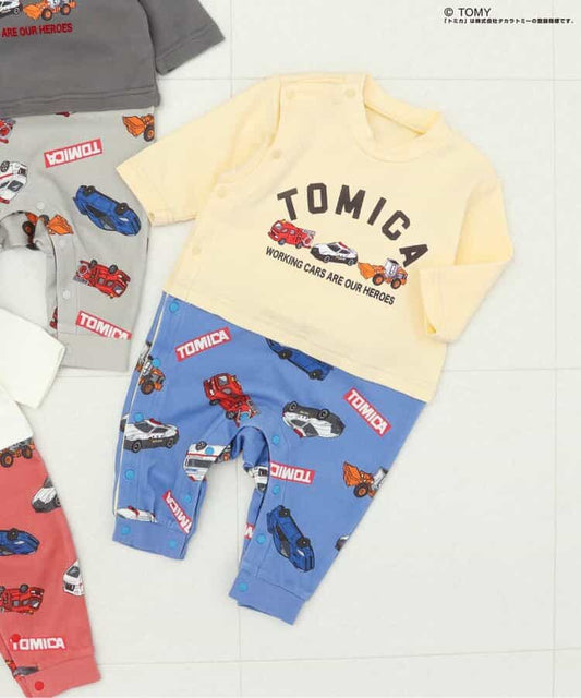日本童裝｜TOMICA嬰兒長袖連體衣