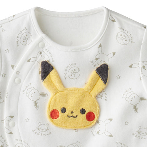 日本直送｜Monpoké 立體比卡超大頭純棉連身衣（70-80cm）