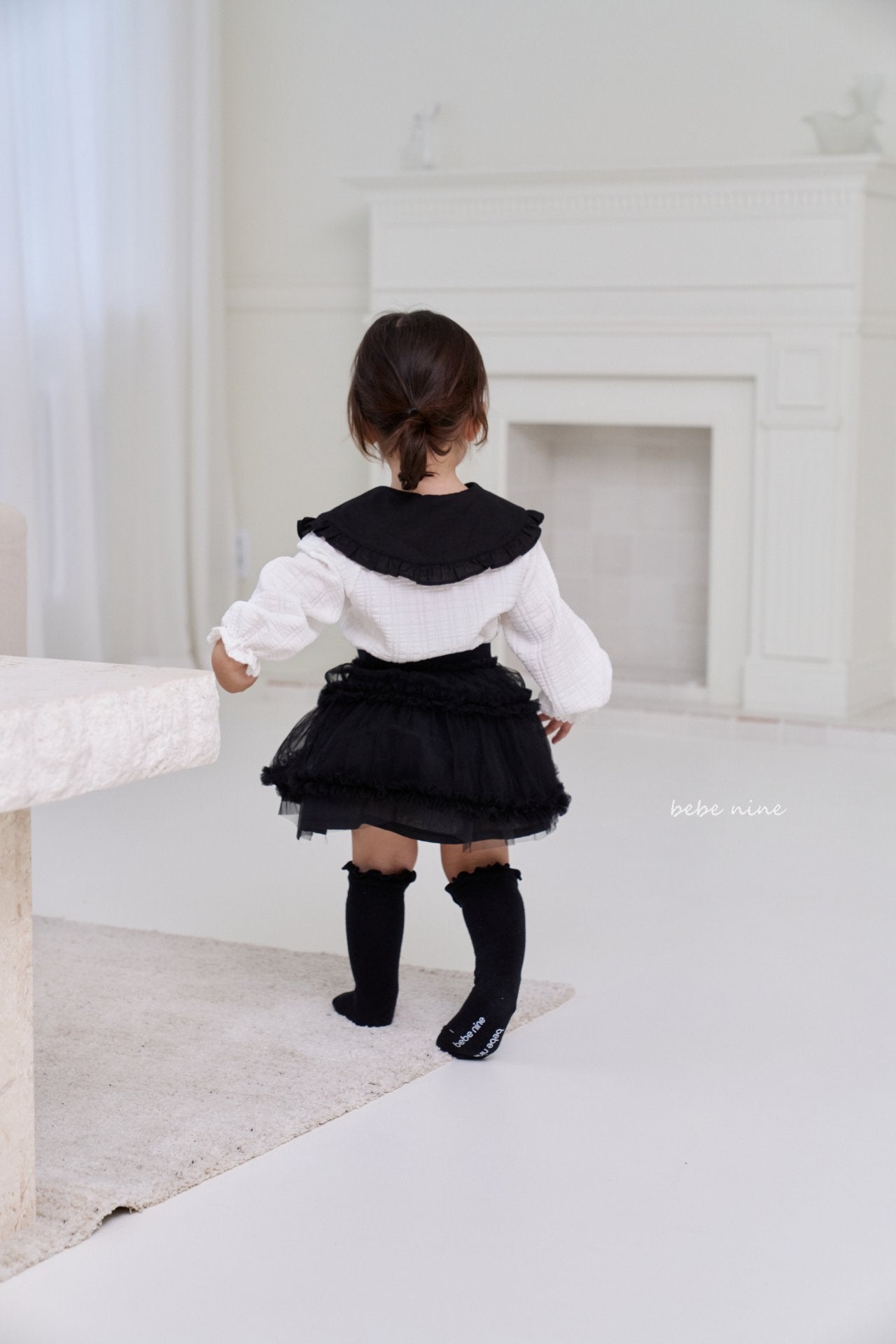 韓國童裝｜經典荷葉邊膝下襪 (3p set) BN30