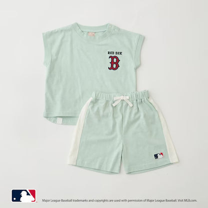 日本童裝｜Petit Main MLB無袖套裝