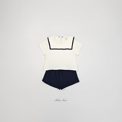 韓國童裝｜空氣棉水手服套裝 BN37