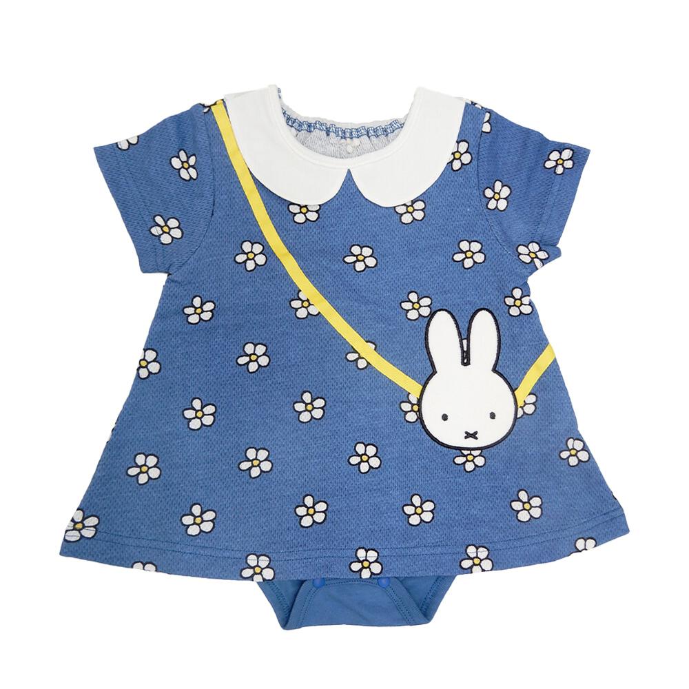 2026春夏新品｜Miffy藍白花花短袖包屁裙