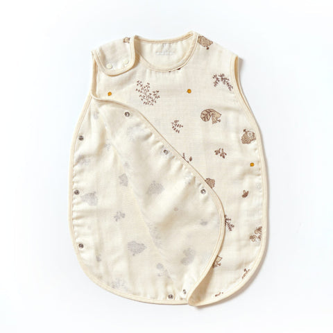 日本製｜10mois minori 棉質天絲三層紗布睡衣 Baby Size