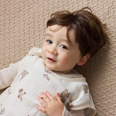 日本製｜10mois minori 棉質天絲三層紗布睡衣 Baby Size