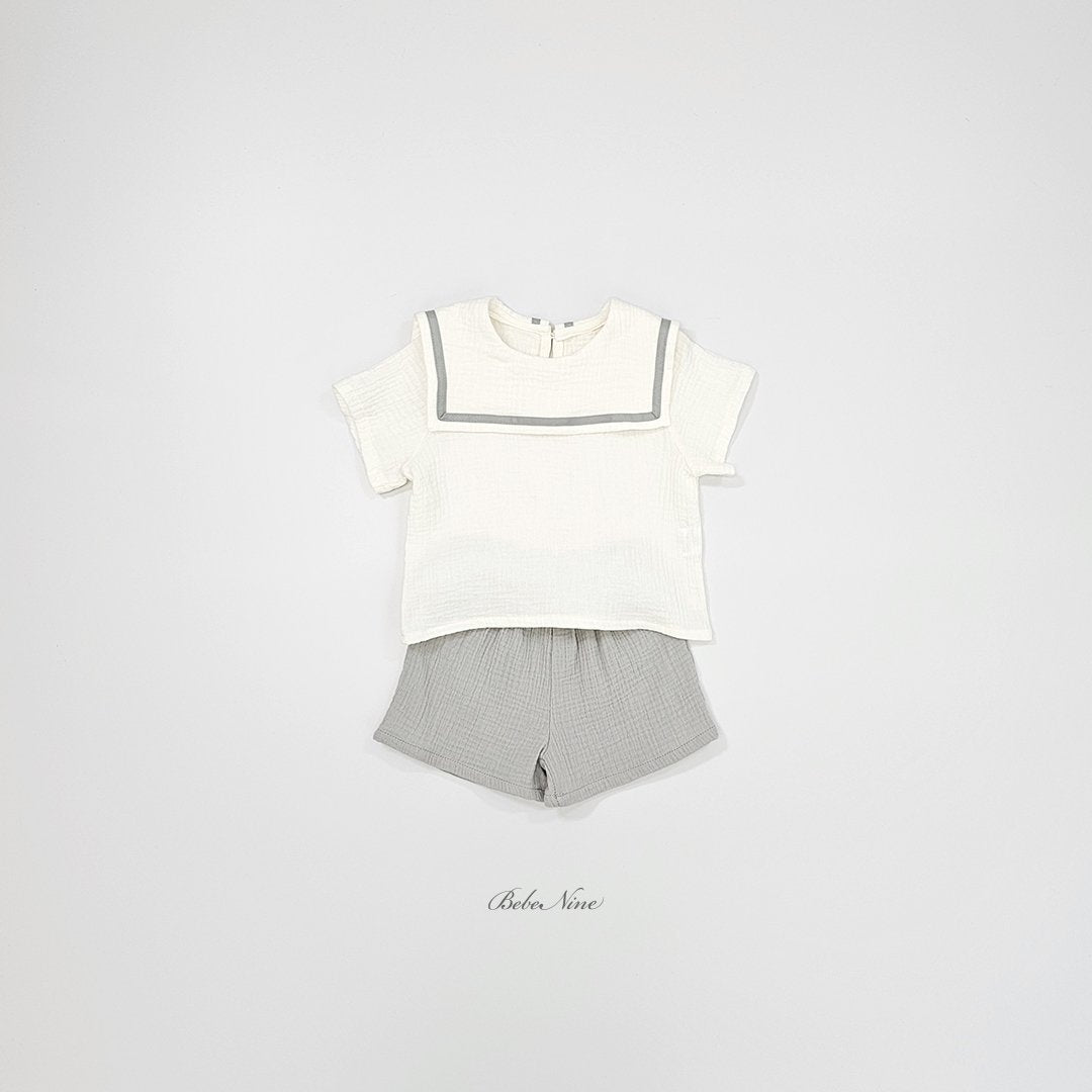 韓國童裝｜空氣棉水手服套裝 BN37