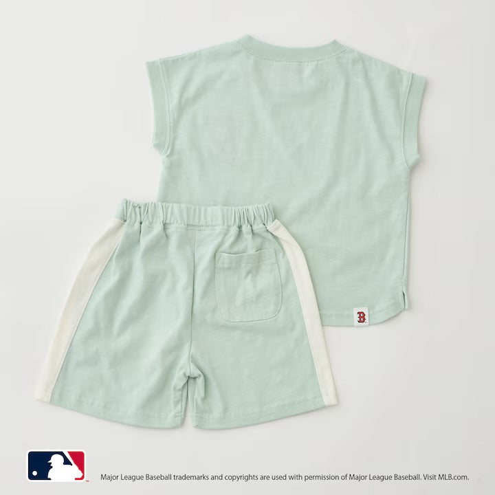 日本童裝｜Petit Main MLB無袖套裝
