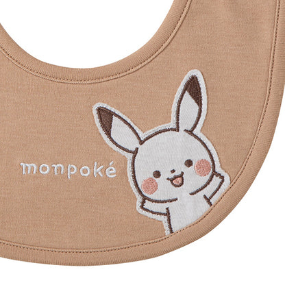 日本直送｜Monpoke初生禮盒｜連身衣+口水肩+比卡超搖鈴