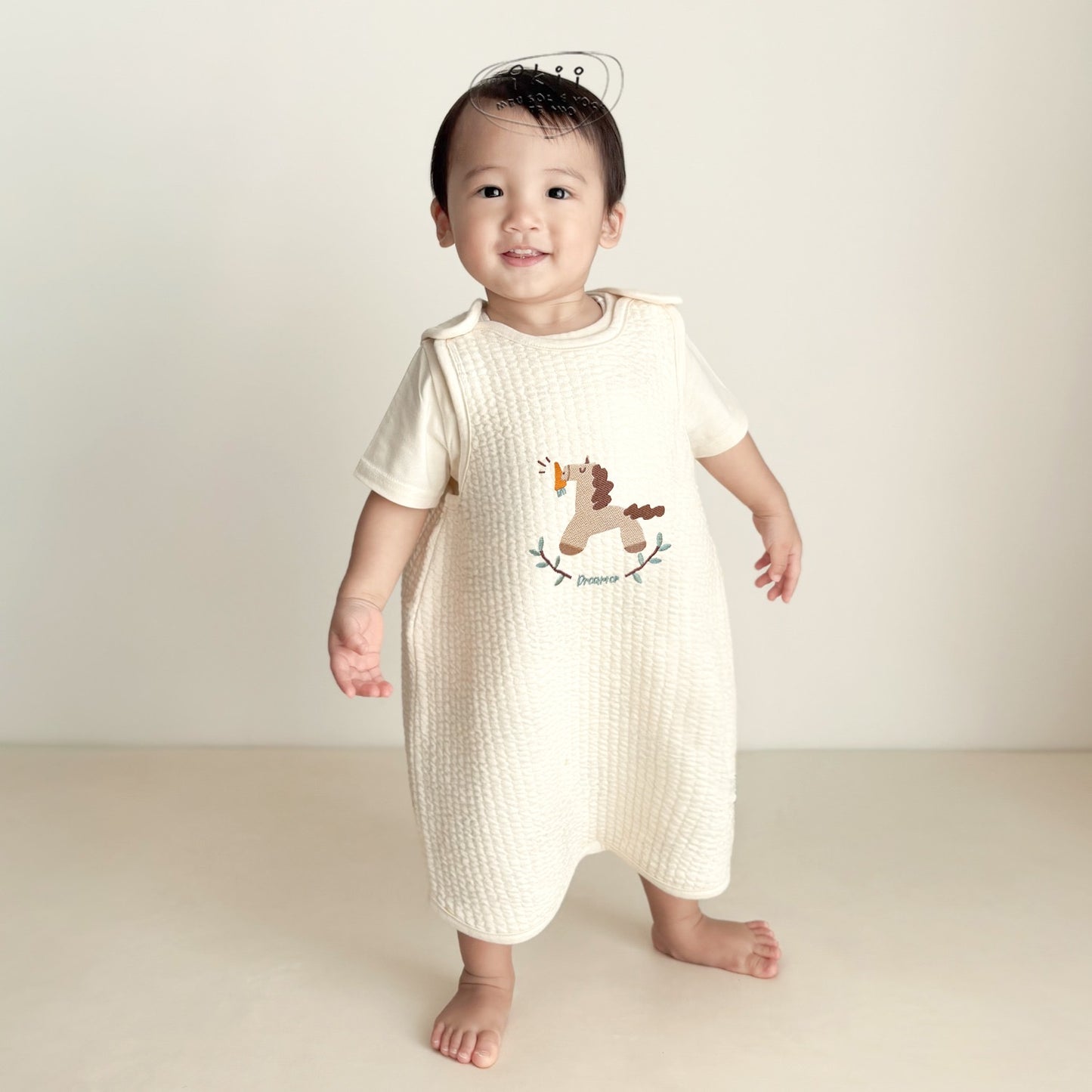 韓國童裝｜馬仔刺繡睡袋 IK03