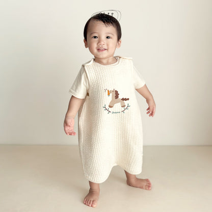 韓國童裝｜馬仔刺繡睡袋 IK03