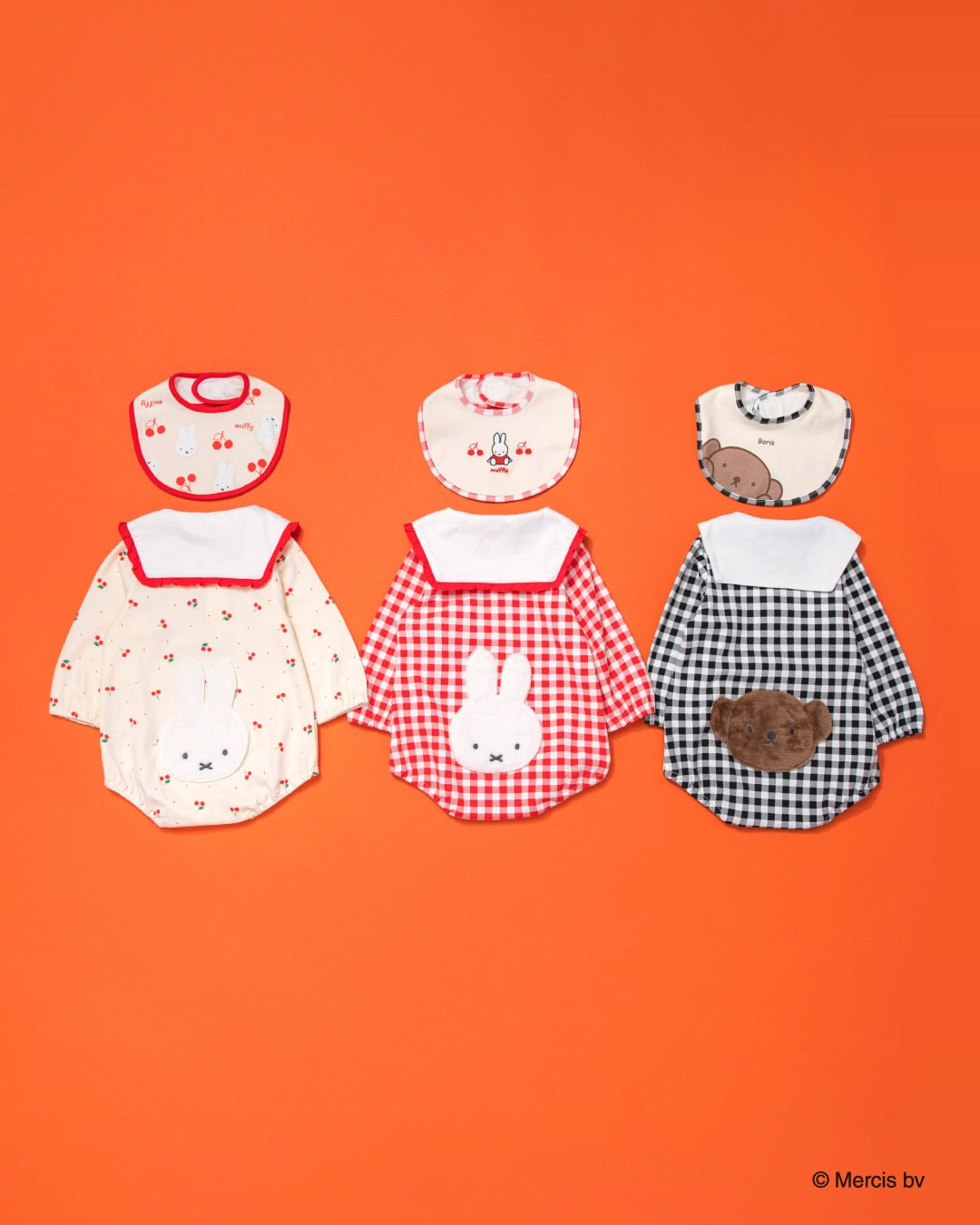 Miffy&Boris水手服包屁（口水肩需另購）
