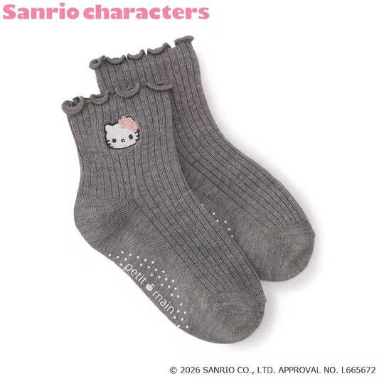 日本童裝｜Petit Main Sanrio刺繡防滑襪仔｜4款可選