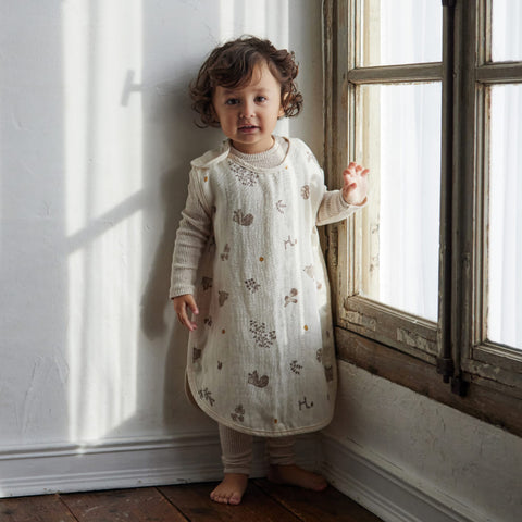 日本製｜10mois minori 棉質天絲三層紗布睡衣 Baby Size