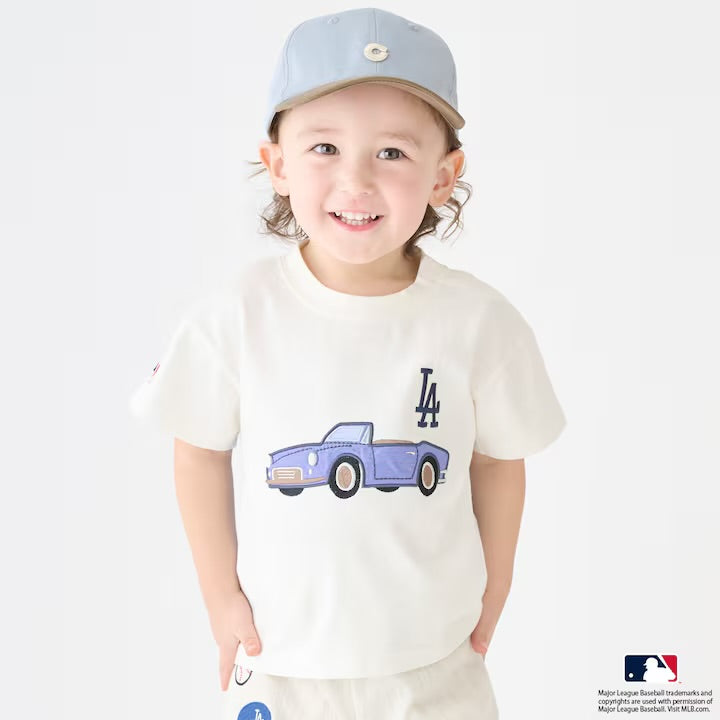 日本童裝｜Petit Main MLB汽車貼花T裇
