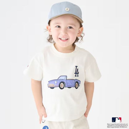 日本童裝｜Petit Main MLB汽車貼花T裇
