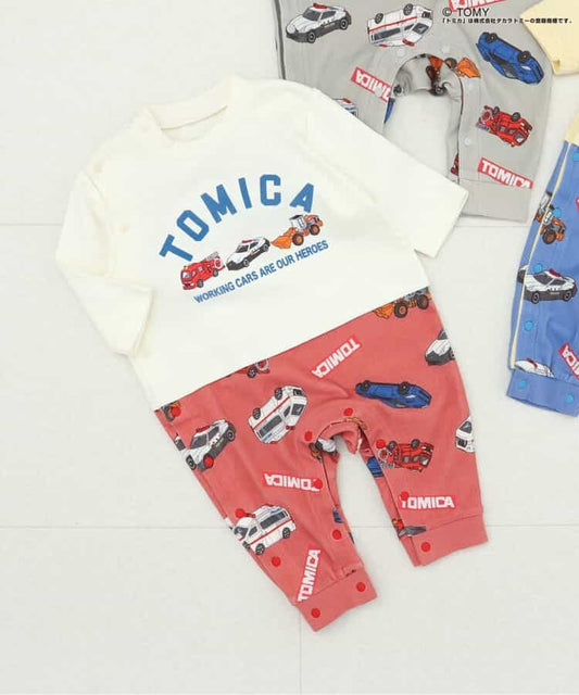 日本童裝｜TOMICA嬰兒長袖連體衣