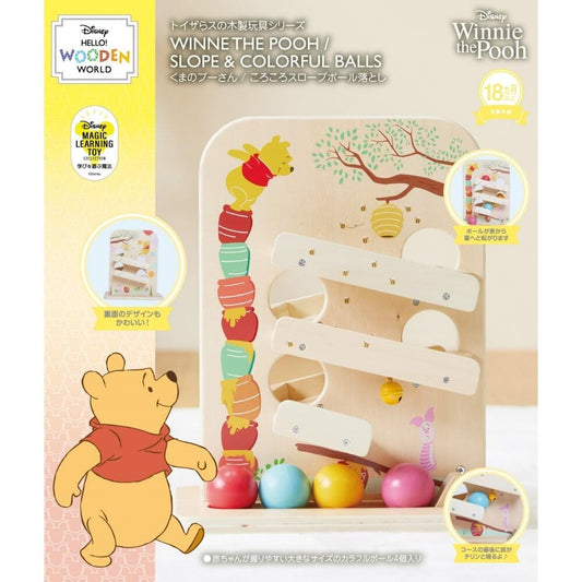 日本玩具｜Disney 小熊維尼滾球斜坡玩具