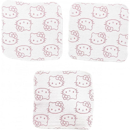 日本直送｜Sanrio Hello Kitty 多重紗紗巾（3枚入）