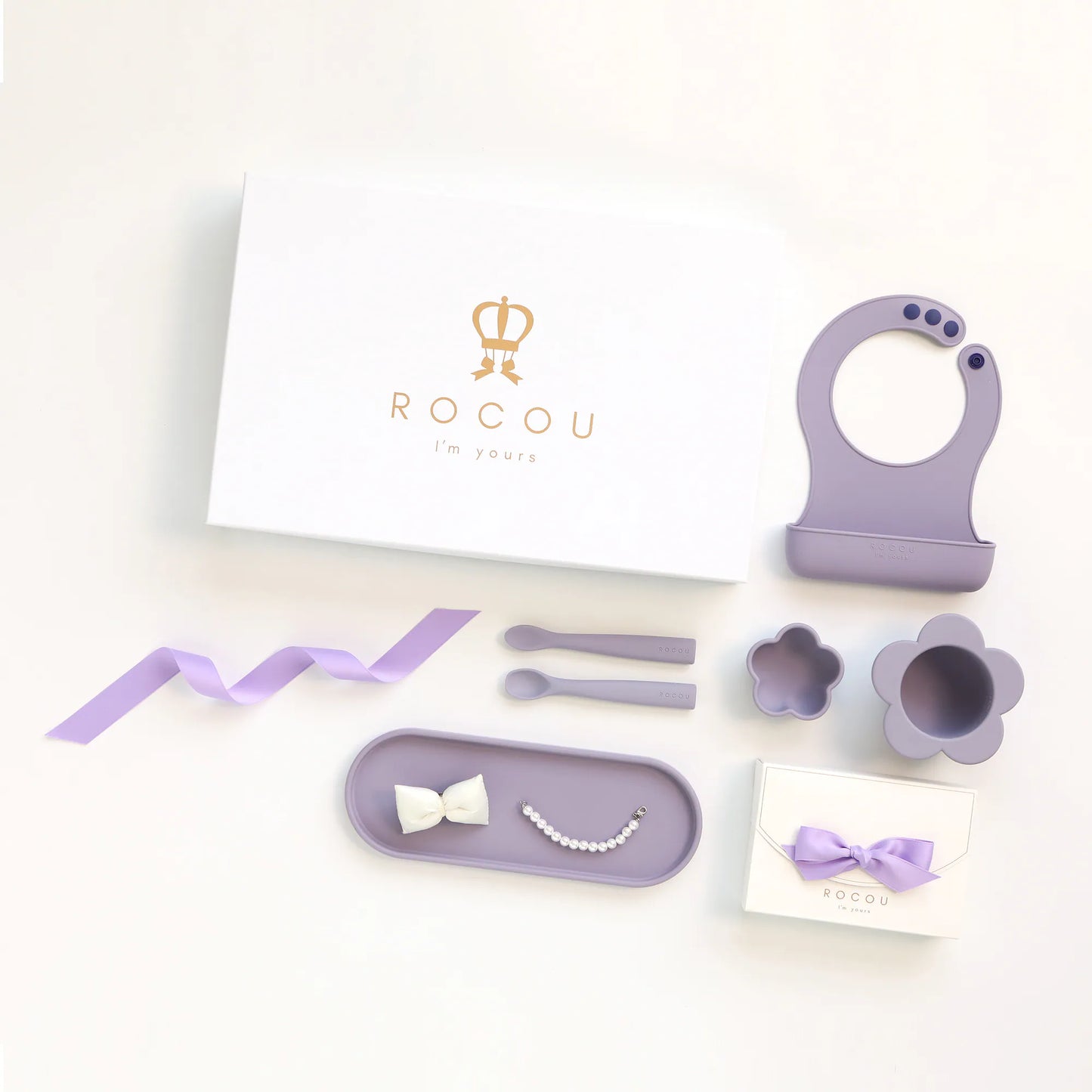 韓國製｜ROCOU副食品初學者套裝｜獨家超迷你圍兜