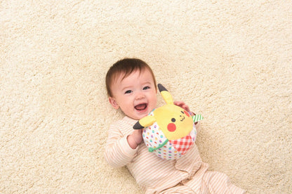 日本直送｜Monpoké 初次接觸柔軟比卡超球｜3個月以上適用｜多重觸感安撫玩具